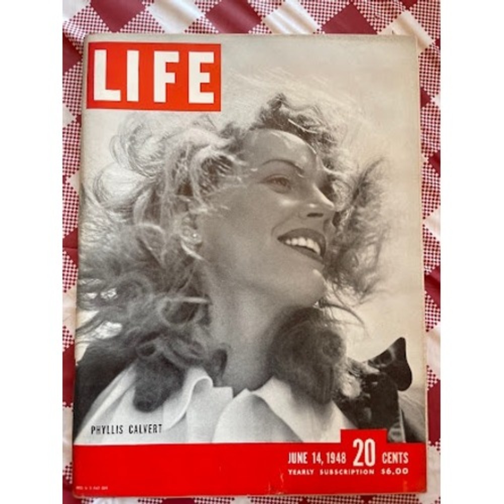 LIFE Magazine June 14 1948 Phyllis Calvert Cover History Culture NO LABEL